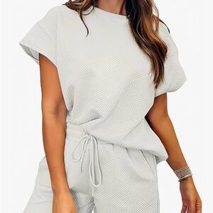 Chic Light Gray Textured Jumpsuit